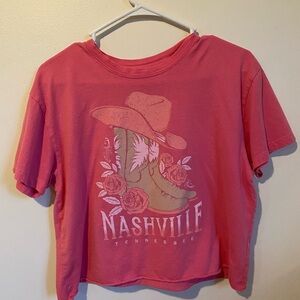 Pink Nashville Graphic T-Shirt